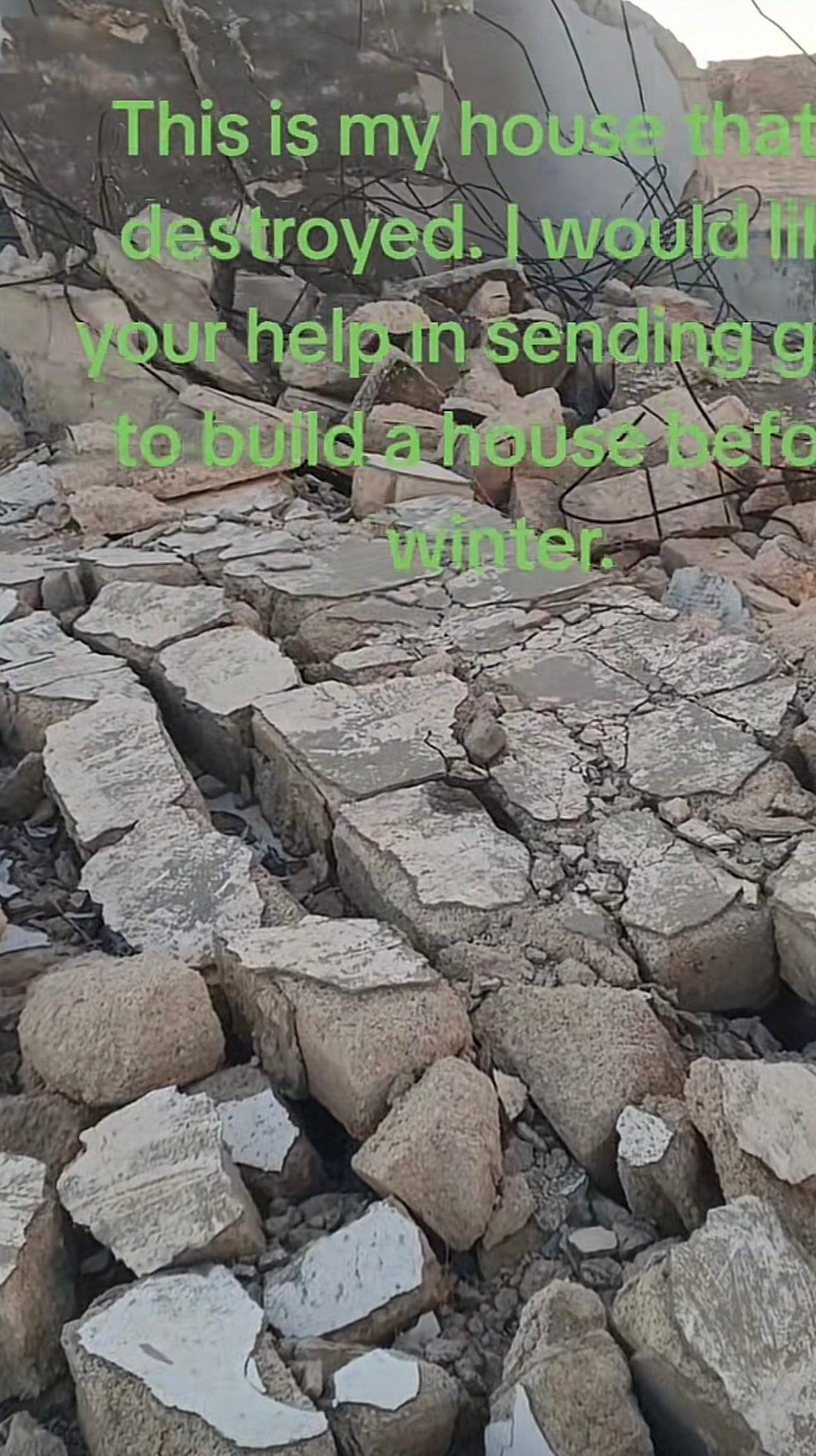 Help Mohammed rebuild his home