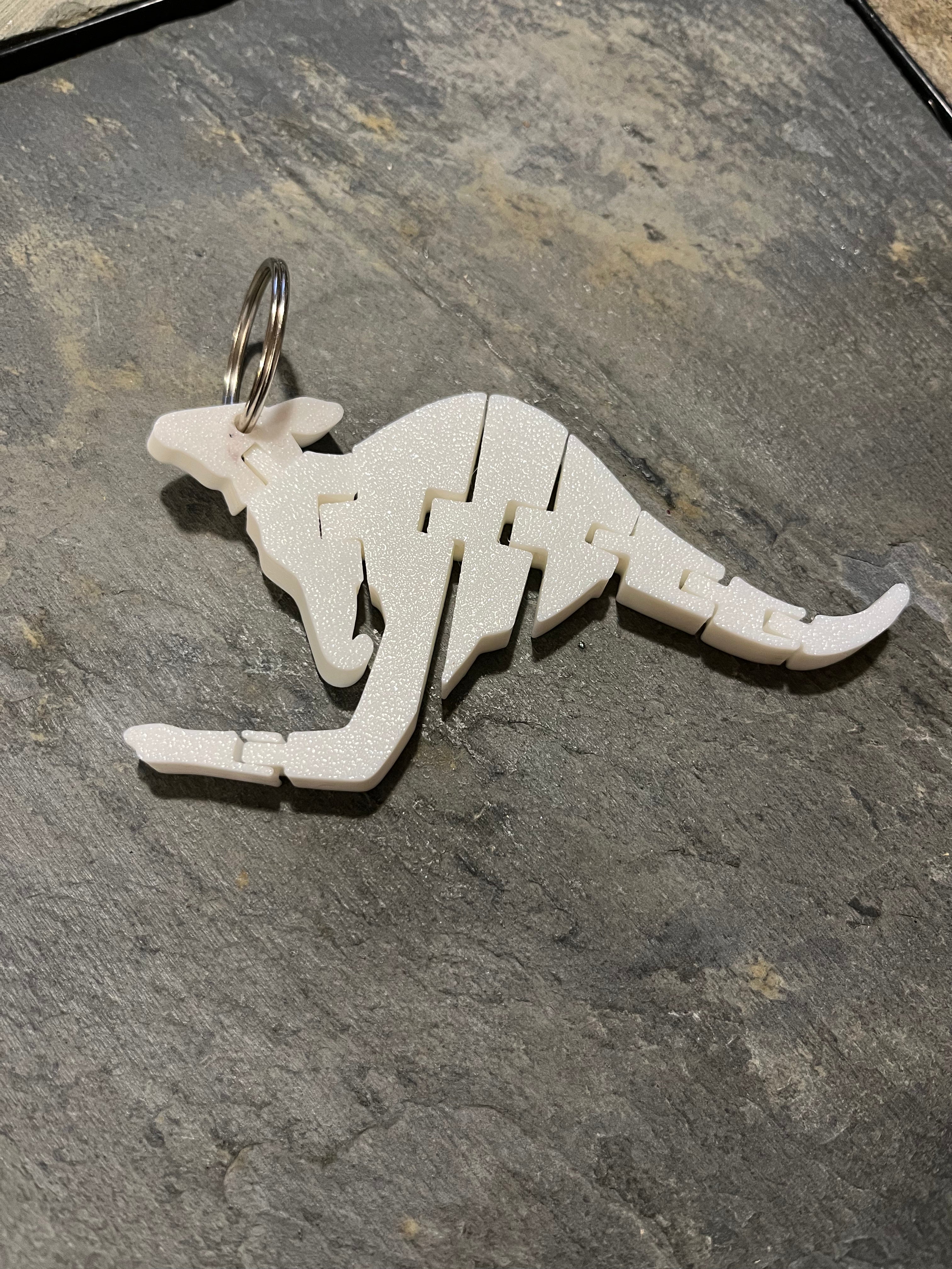 Mokey Wallaby 3d Printed Fidget keychain