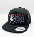Red, White, and Feral Hat